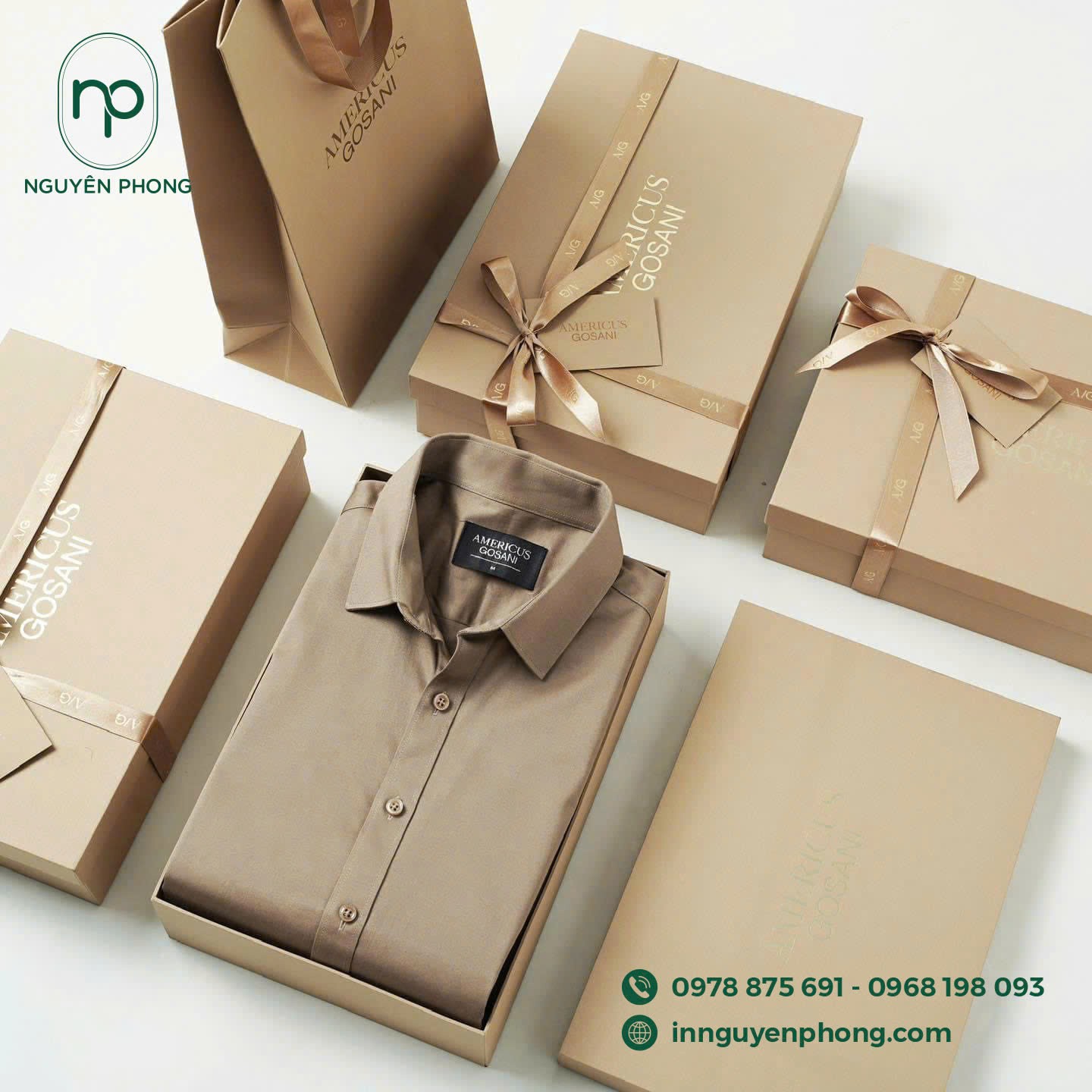 Hộp Kraft tối giản, lịch sự